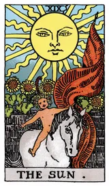 The Sun Tarot card