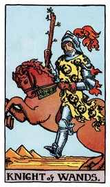 Knight of Wands Tarot card