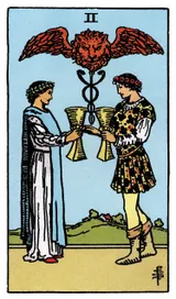 Two of Cups Tarot card