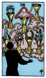 Seven of Cups Tarot card