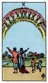 Ten of Cups Tarot card