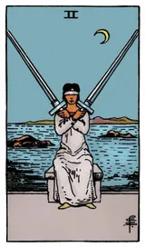Two of Swords Tarot card
