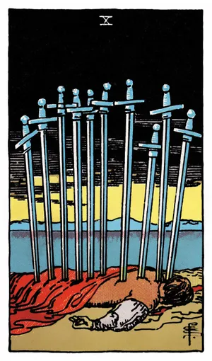 Ý nghĩa lá bài Ten of Swords