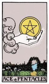 Ace of Pentacles Tarot card