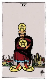 Four of Pentacles Tarot card