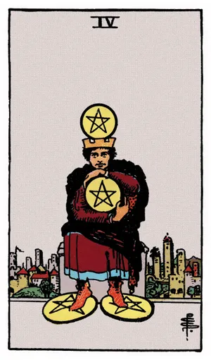 Ý nghĩa lá bài Four of Pentacles