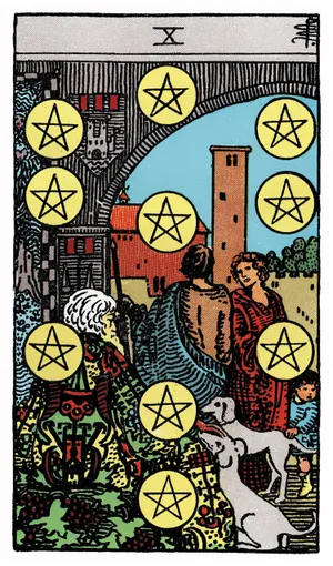 Ý nghĩa lá bài Ten of Pentacles