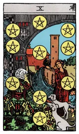 Ten of Pentacles Tarot card
