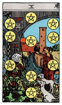 Ý nghĩa lá bài Ten of Pentacles