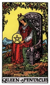 Queen of Pentacles Tarot card